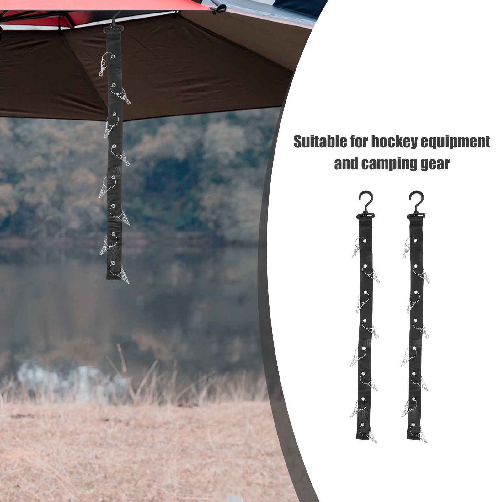 2Pcs Hanging Drying Rack Porta - Sports Equipment Drying Rack avis et prix