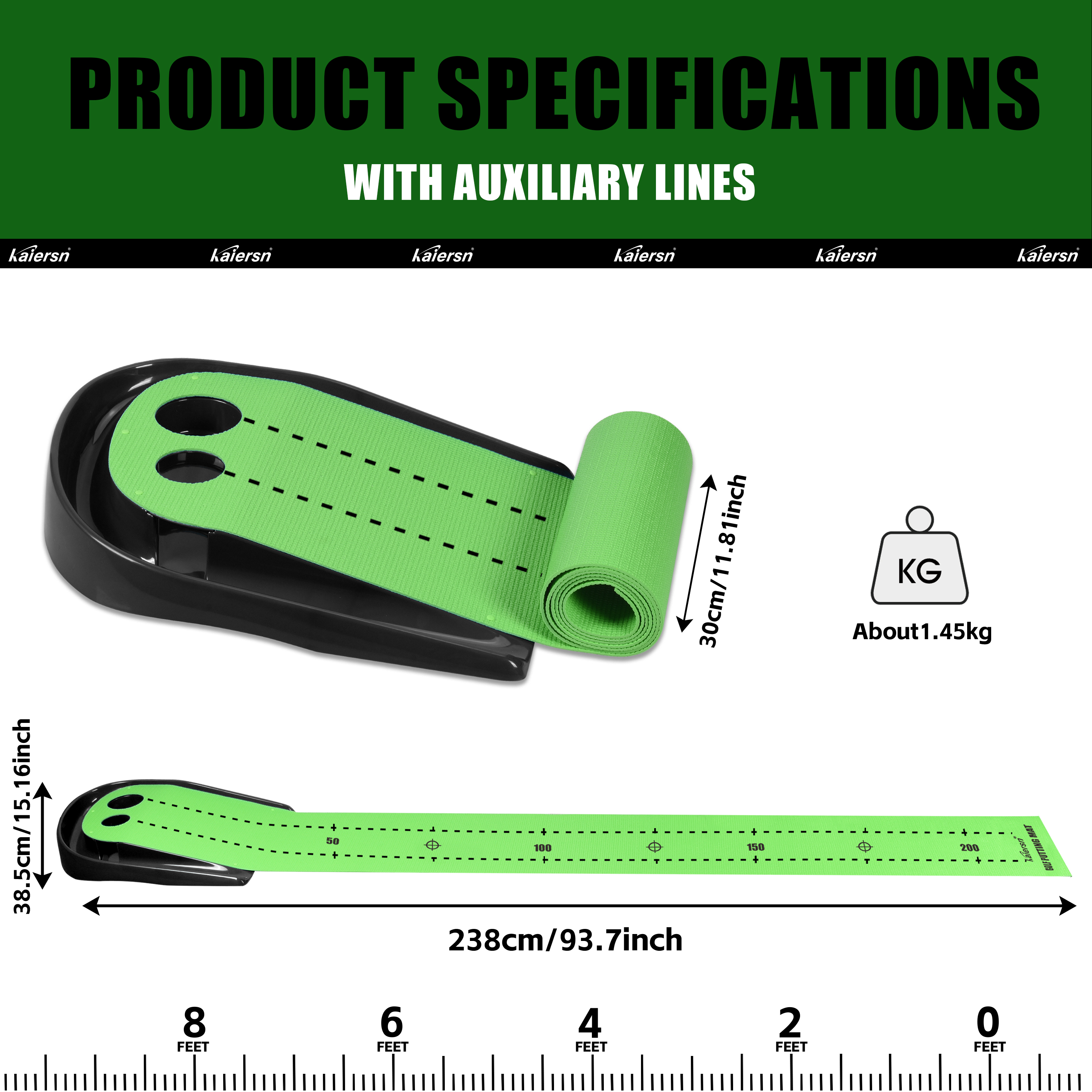 Auto Ball Return Putting Green - Golf Putting Mat avis et prix