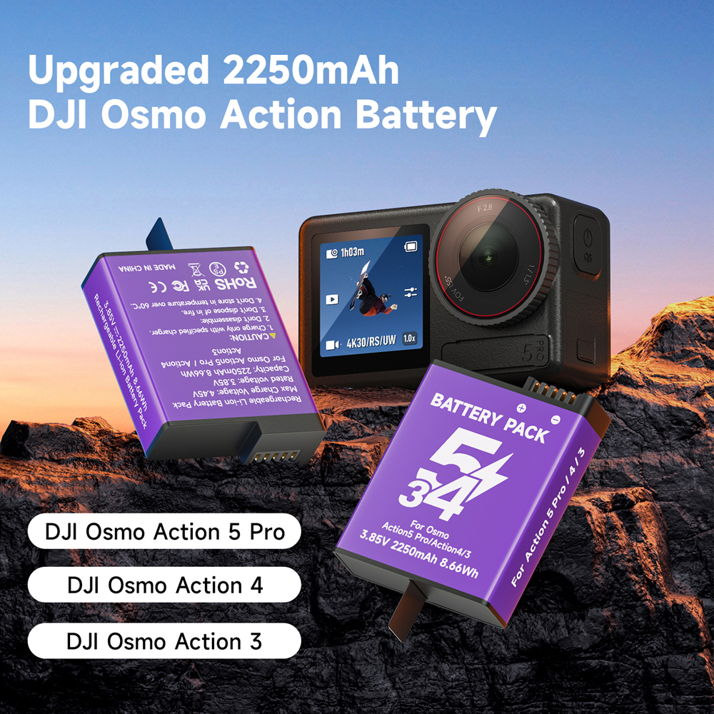 For DJI Osmo Action 5 Pro Batt - Sports Equipment Cabinet avis et prix