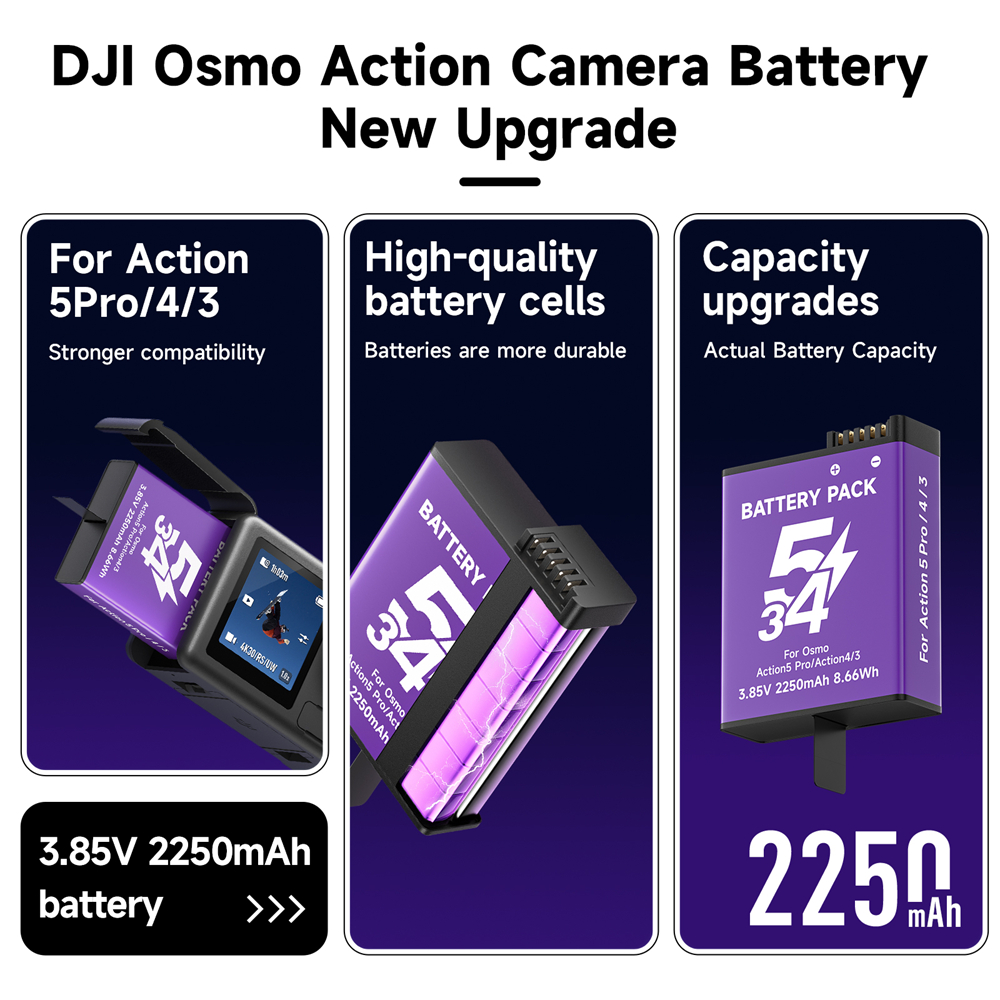 For DJI Osmo Action 5 Pro Batt - Sports Equipment Cabinet avis et prix